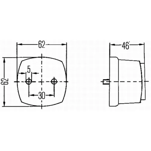 Bočné obrysové svetlo 2PS 003 057-057 /HELLA/ - obr. 1