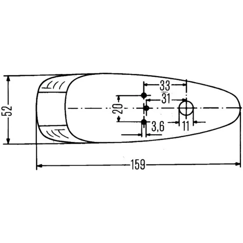 Koncové svetlo 2SA 001 638-021 /HELLA/ - obr. 1