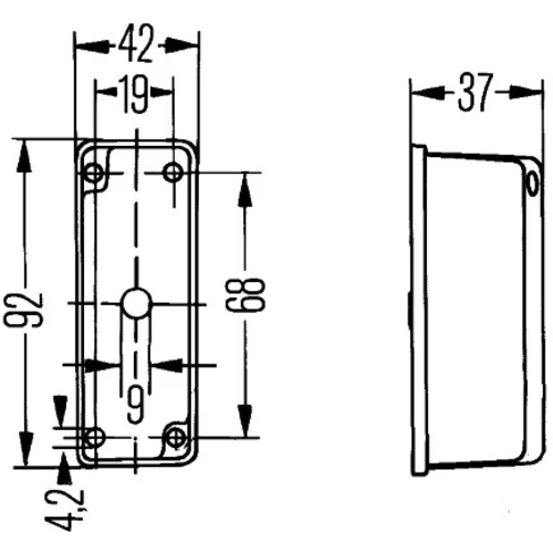 Obrysové svetlo 2XS 005 020-001 /HELLA/ - obr. 2
