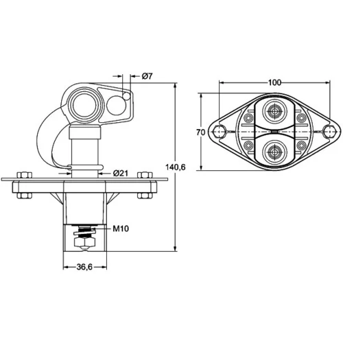 Hlavný vypínač batérie 6EK 002 843-121 /HELLA/ - obr. 1