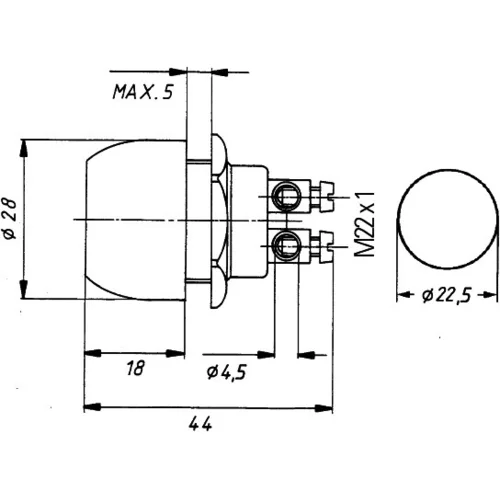 Spínač zapaľovania/štartu 6JF 001 571-151 /HELLA/ - obr. 1