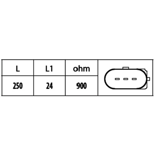 Snímač impulzov kľukového hriadeľa 6PU 009 146-581 /HELLA/ - obr. 1