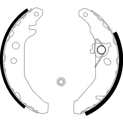 Sada brzdových čeľustí 8DB 355 001-031 /HELLA/ - obr. 1