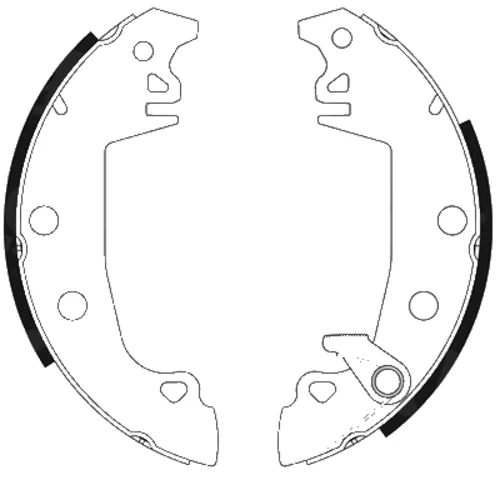 Sada brzdových čeľustí 8DB 355 001-201 /HELLA/ - obr. 1