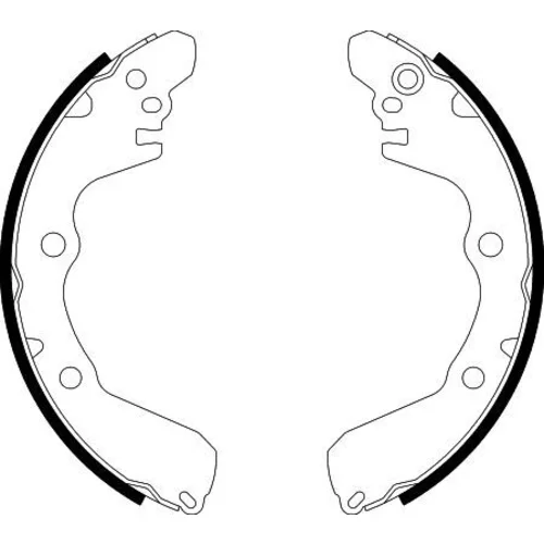 Sada brzdových čeľustí 8DB 355 001-521 /HELLA/ - obr. 1