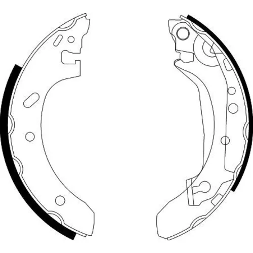 Sada brzdových čeľustí 8DB 355 002-211 /HELLA/ - obr. 1