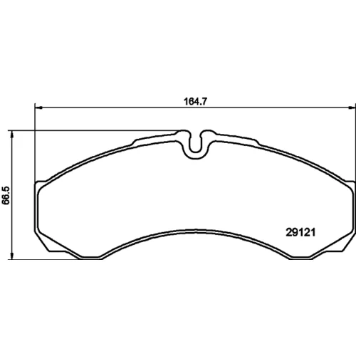 Sada brzdových platničiek kotúčovej brzdy 8DB 355 005-371 /HELLA/ - obr. 3