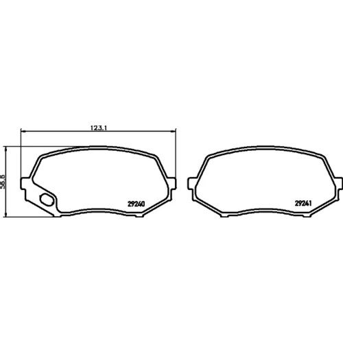 Sada brzdových platničiek kotúčovej brzdy 8DB 355 005-591 /HELLA/ - obr. 3