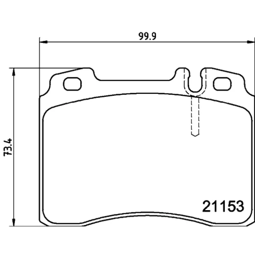 Sada brzdových platničiek kotúčovej brzdy 8DB 355 008-181 /HELLA/ - obr. 3