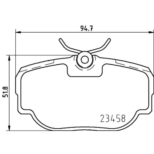Sada brzdových platničiek kotúčovej brzdy 8DB 355 009-541 /HELLA/ - obr. 3