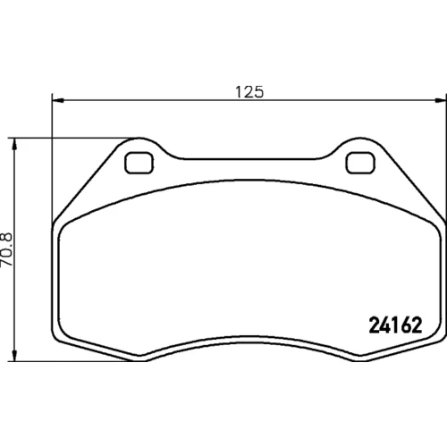 Sada brzdových platničiek kotúčovej brzdy 8DB 355 012-151 /HELLA/ - obr. 3