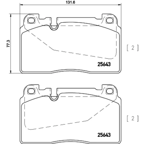 Sada brzdových platničiek kotúčovej brzdy 8DB 355 020-251 /HELLA/ - obr. 3