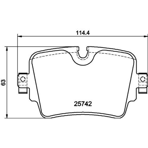 Sada brzdových platničiek kotúčovej brzdy 8DB 355 021-391 /HELLA/ - obr. 3
