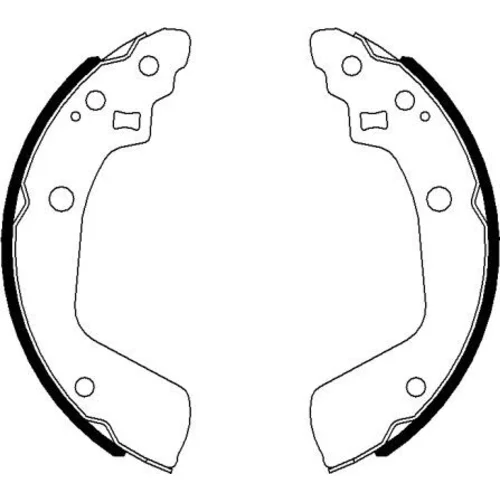 Sada brzdových čeľustí 8DB 355 022-051 /HELLA/ - obr. 1