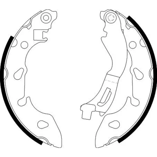 Sada brzdových čeľustí 8DB 355 022-211 /HELLA/ - obr. 1