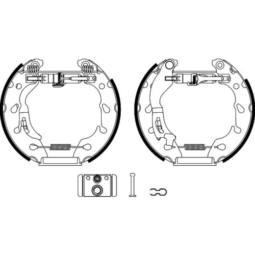 Sada brzdových čeľustí 8DB 355 022-501 /HELLA/ - obr. 2