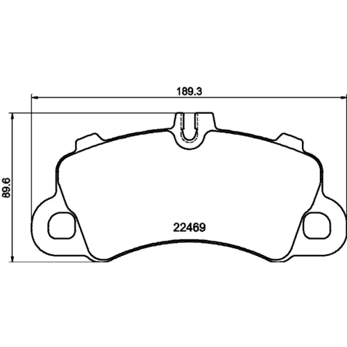 Sada brzdových platničiek kotúčovej brzdy 8DB 355 039-101 /HELLA/ - obr. 3