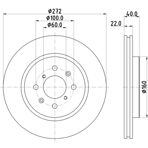 Brzdový kotúč 8DD 355 123-071 /HELLA/ - obr. 3