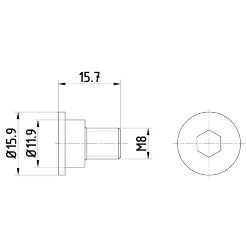 Skrutka brzdového kotúča HELLA 8DZ 355 209-031