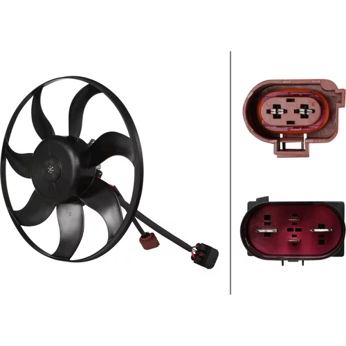 Ventilátor chladenia motora HELLA 8EW 366 420-471