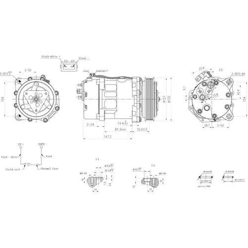 Kompresor klimatizácie 8FK 366 201-001 /HELLA/ - obr. 5