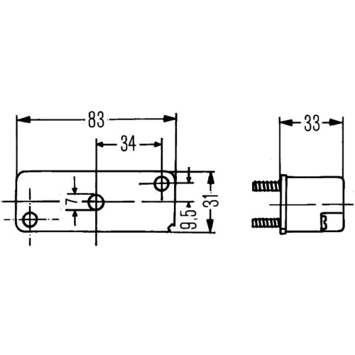Osvetlenie poznávacej značky 2KA 003 168-027 /HELLA/ - obr. 1
