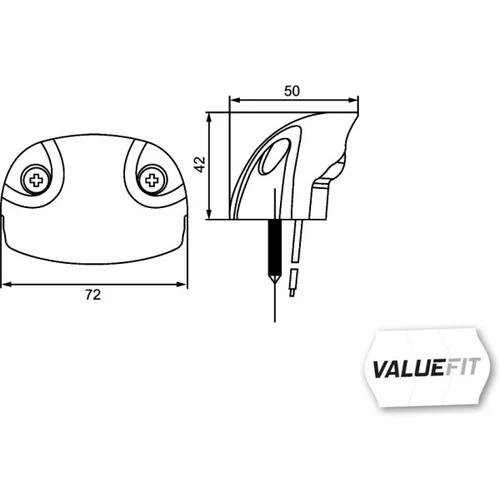 Osvetlenie poznávacej značky 2KA 357 013-001 /HELLA/ - obr. 1