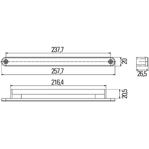 Denné svetlo 2PT 980 680-501 /HELLA/ - obr. 1