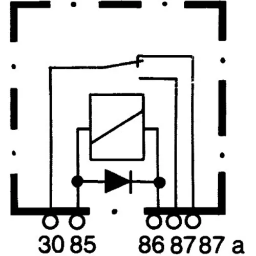 Relé pracovného prúdu 4RD 007 903-021 /HELLA/ - obr. 1