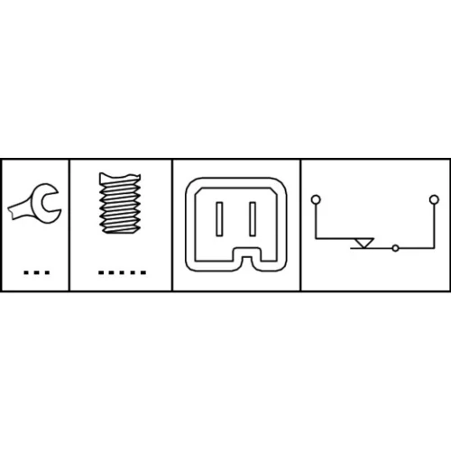 Spínač brzdových svetiel 6DD 008 622-171 /HELLA/ - obr. 1