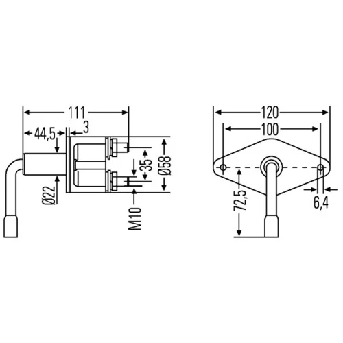 Hlavný vypínač batérie 6EK 001 559-001 /HELLA/ - obr. 1