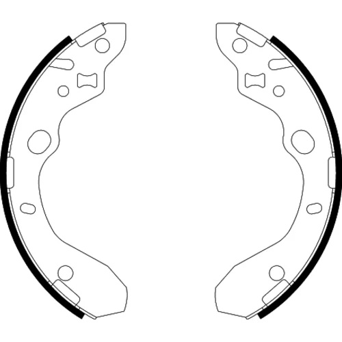 Sada brzdových čeľustí 8DB 355 002-551 /HELLA/ - obr. 1