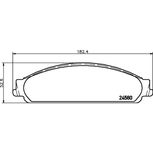 Sada brzdových platničiek kotúčovej brzdy 8DB 355 013-711 /HELLA/ - obr. 3