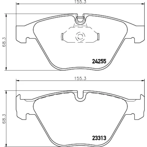 Sada brzdových platničiek kotúčovej brzdy 8DB 355 013-931 /HELLA/ - obr. 3