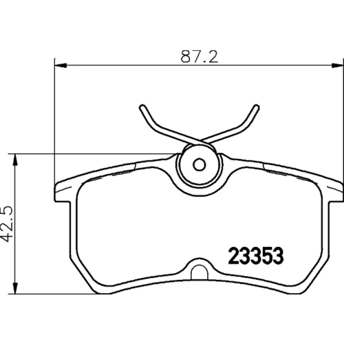 Sada brzdových platničiek kotúčovej brzdy 8DB 355 018-411 /HELLA/ - obr. 3