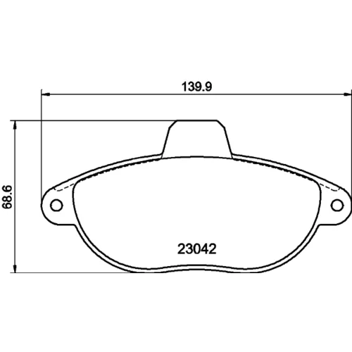 Sada brzdových platničiek kotúčovej brzdy 8DB 355 019-251 /HELLA/ - obr. 3