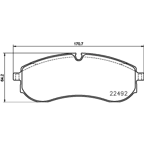 Sada brzdových platničiek kotúčovej brzdy 8DB 355 039-531 /HELLA/ - obr. 3