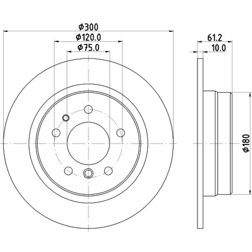 Brzdový kotúč 8DD 355 101-731 /HELLA/ - obr. 3