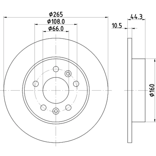 Brzdový kotúč 8DD 355 103-531 /HELLA/ - obr. 3