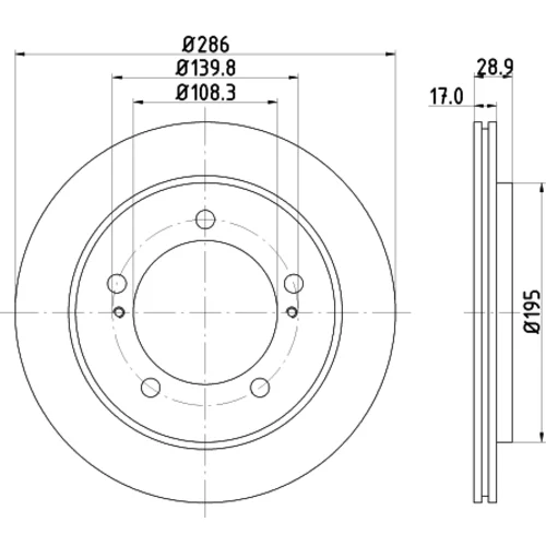 Brzdový kotúč 8DD 355 111-791 /HELLA/ - obr. 3