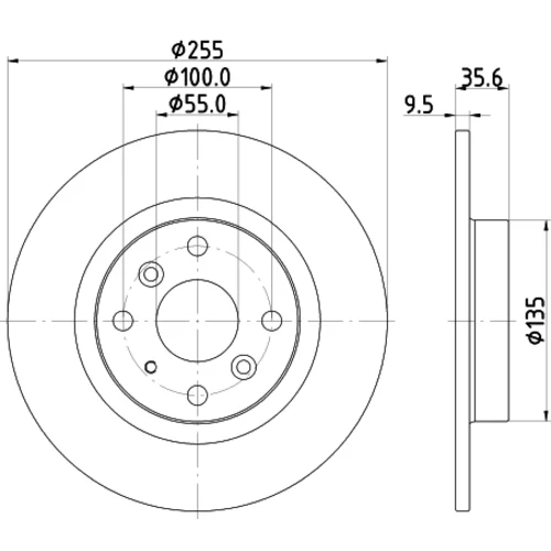 Brzdový kotúč 8DD 355 134-831 /HELLA/ - obr. 3