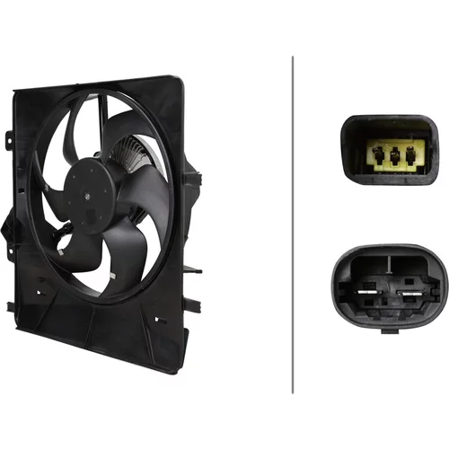 Ventilátor chladenia motora HELLA 8EW 366 421-201