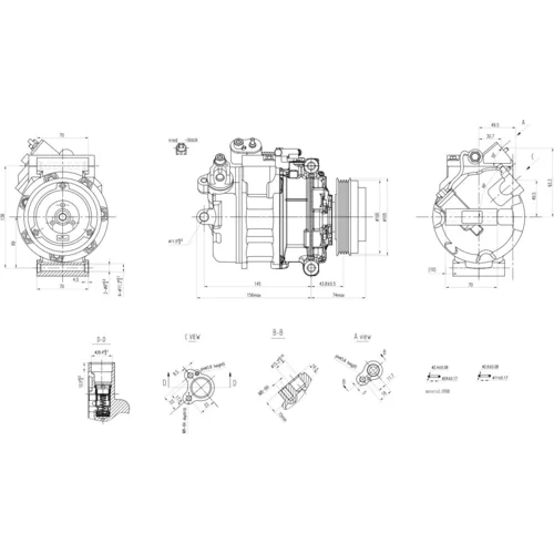 Kompresor klimatizácie 8FK 366 200-131 /HELLA/ - obr. 5