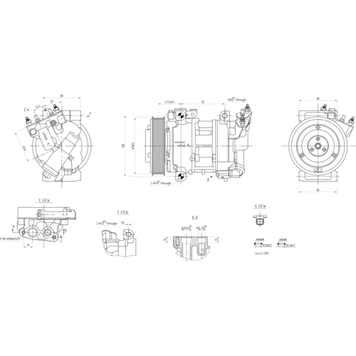 Kompresor klimatizácie 8FK 366 201-131 /HELLA/ - obr. 5