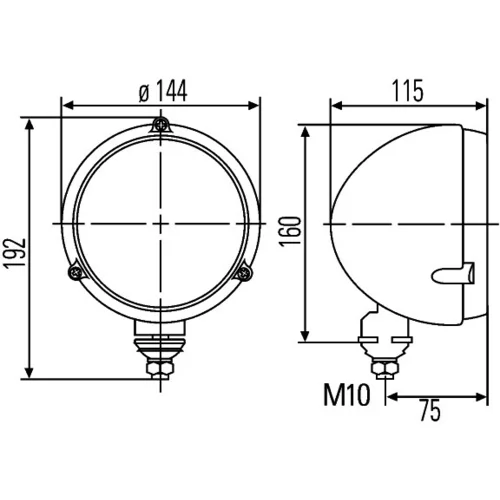 Hlavný svetlomet 1A3 996 002-191 /HELLA/ - obr. 1