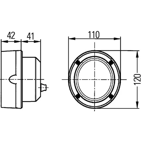 Pracovný svetlomet 1GM 996 134-311 /HELLA/ - obr. 1