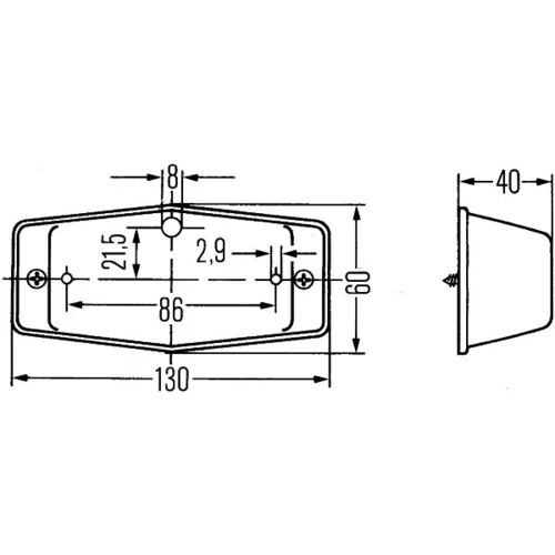 Prídavné smerové svetlo 2BM 001 321-001 /HELLA/ - obr. 1