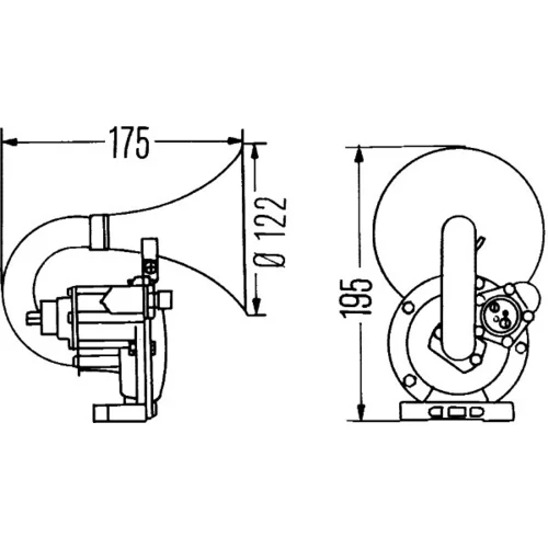 Húkačka 3PA 004 206-031 /HELLA/ - obr. 1