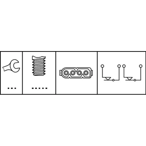 Spínač brzdových svetiel 6DF 007 666-001 /HELLA/ - obr. 1
