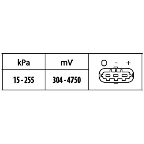 Snímač plniaceho tlaku 6PP 009 400-451 /HELLA/ - obr. 1